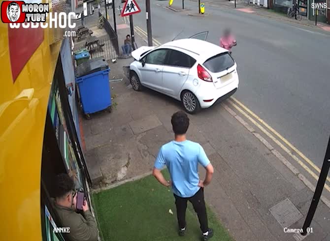 Video :When a vehicle strikes a pedestrian, no one seems to care!